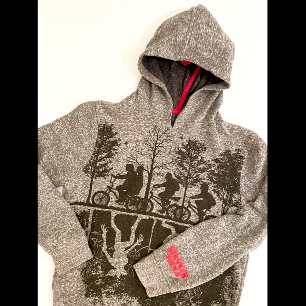 *NETFLIX SHOP* STRANGER THINGS Upside Down Hoodie Unisex - Junior Size XL